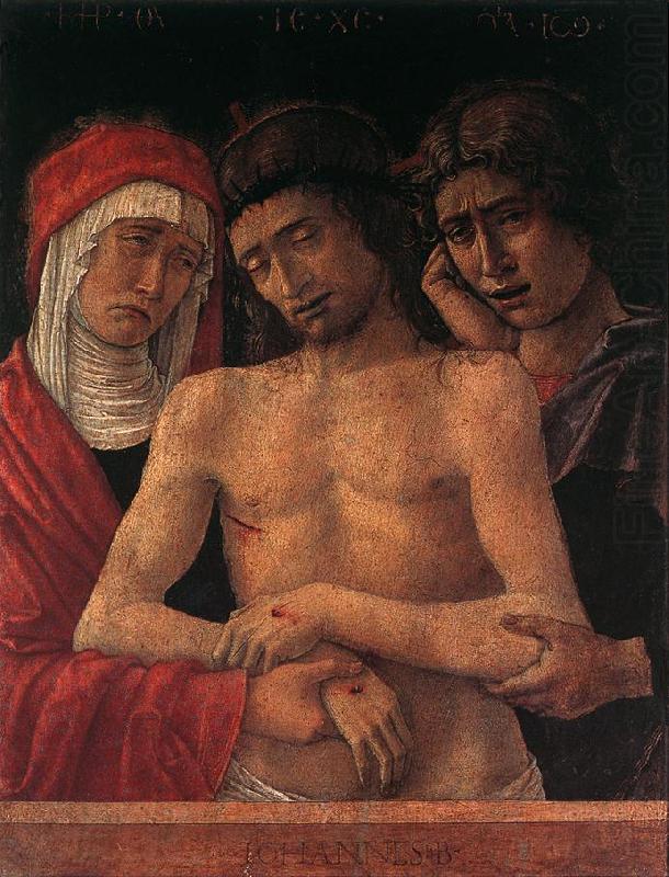 BELLINI, Giovanni Dead Christ Supported by the Madonna and St John (Pieta) fd china oil painting image